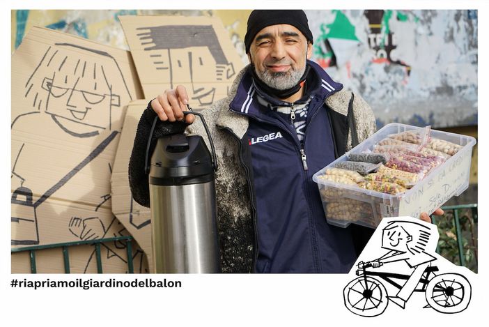 Al Balon, una foto per riaprire il giardino di Borgo Dora