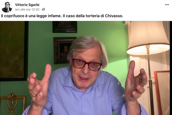 Vittorio Sgarbi sul caso Torteria di Chivasso: "E' una trincea di libertà. Ci andrò" Vittorio Sgarbi sul caso Torteria di Chivasso: "E' una trincea di libertà. Ci andrò"