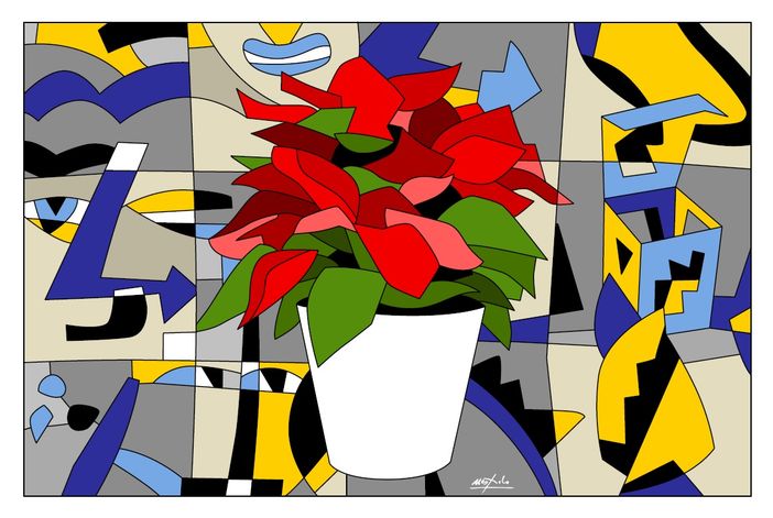 La "nuova stella" realizzata da Ugo Nespolo La "nuova stella" realizzata da Ugo Nespolo