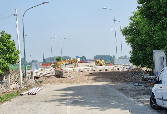I lavori al ponte sul Lemina a Virle Piemonte I lavori al ponte sul Lemina a Virle Piemonte
