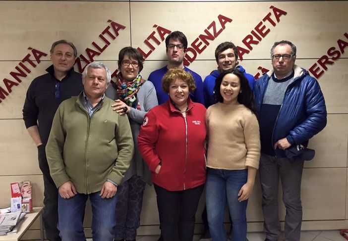 Franco Cappone (a sinistra) faceva parte del direttivo della Croce Rossa di Crescentino