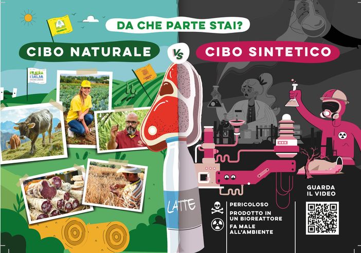 Oggi al mercato di piazza Vittorio è possibile firmare la petizione contro la produzione e la commercializzazione del cibo sintetico