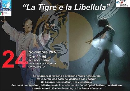 Sabato 24 Novembre 2018 al PalaCollegno: La Tigre e la Libellula