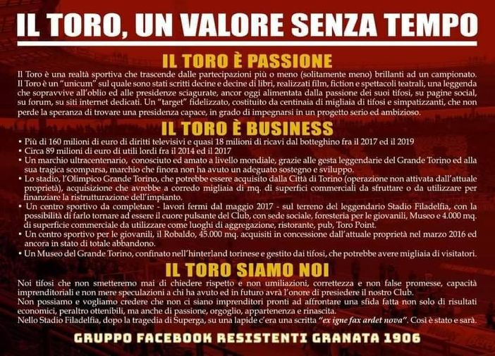 locandina "Toro. Un valore senza tempo"