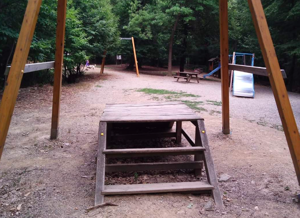 Area giochi Parco della Maddalena: ancora in attesa di essere sistemata