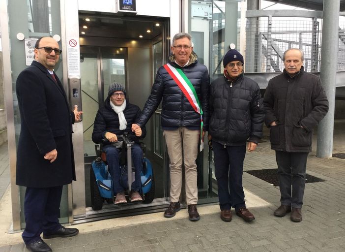 Inaugurati da Rfi e Comune di Chivasso gli ascensori di via Paleologi Inaugurati da Rfi e Comune di Chivasso gli ascensori di via Paleologi