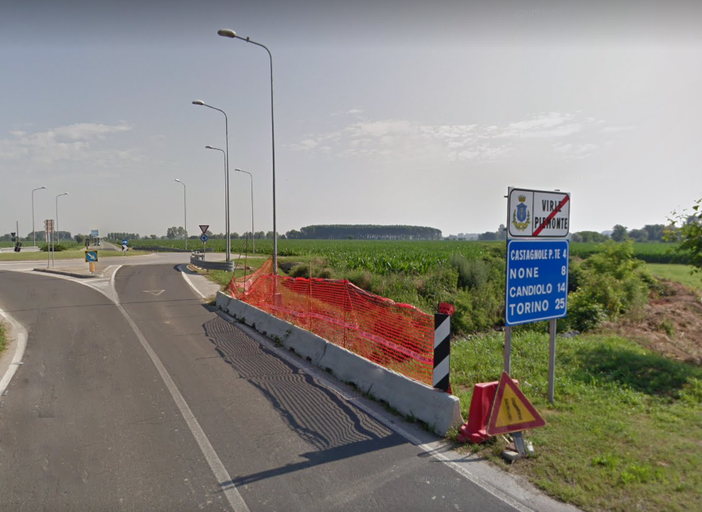 La zona del ponte oggetto di lavori La zona del ponte oggetto di lavori