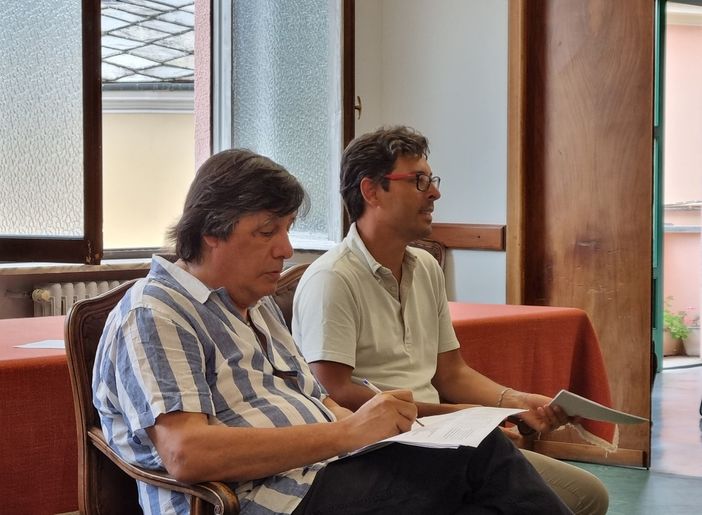 Da sinistra Borgarello e Cogno Da sinistra Borgarello e Cogno