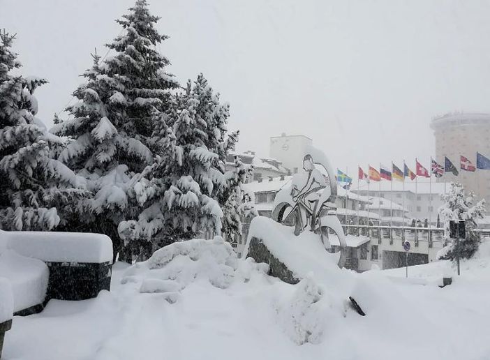 Sestriere innevata Sestriere innevata