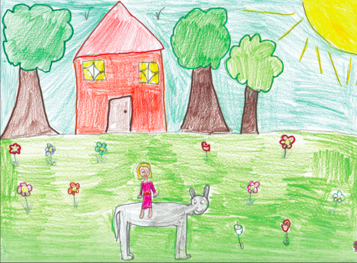 La regina Linda e gli amici del bosco disegnati dai bimbi di Bricherasio per aiutare la loro scuola