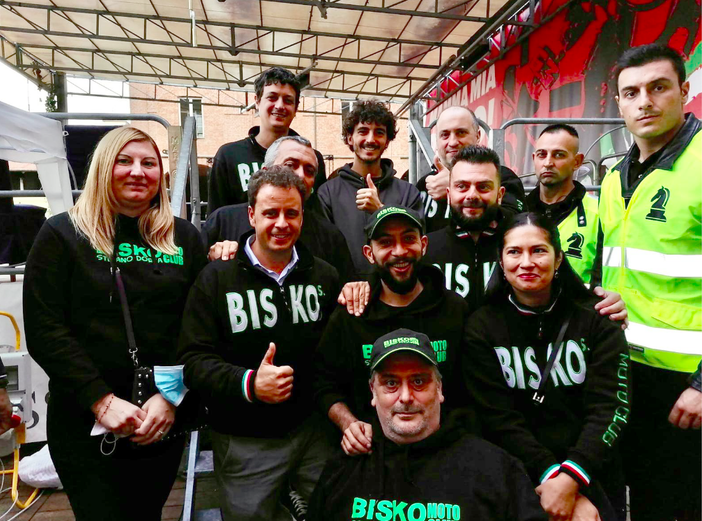 Il Bisko Moto Club con Pecco Bagnaia