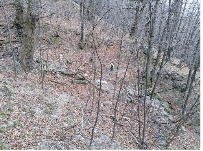 Pista dei pastori Alta Val Pellice tratto prima dei lavori