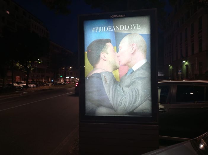 Putin che bacia Zelenski