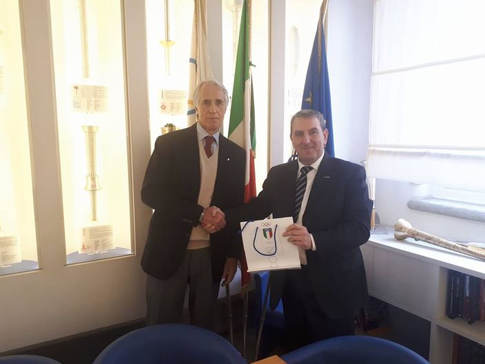 Venaria, il sindaco Falcone dal presidente del Coni per il rilancio dell'area San Francesco