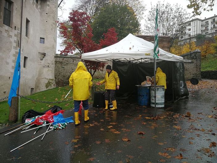 Il presidio al castello di Parella Il presidio al castello di Parella