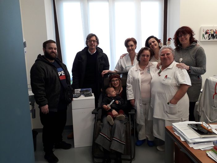 Il momento della donazione