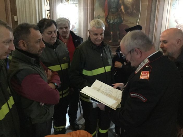 La sorpresa della città al Luogotenente Santoiemma