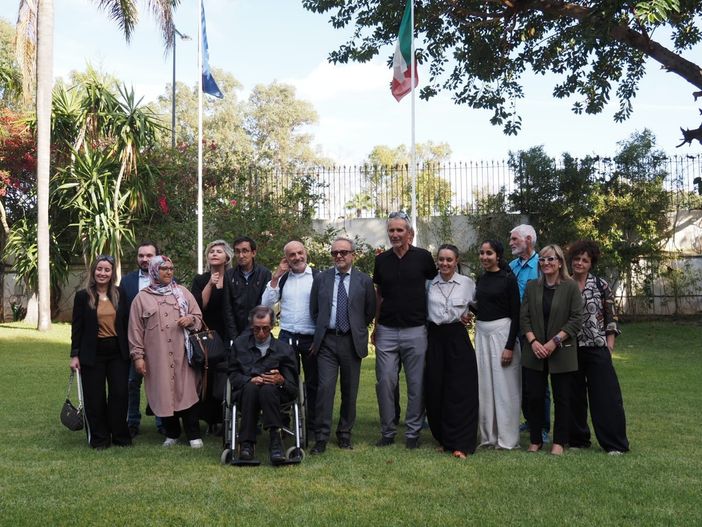 Diego Cossotto e i pedalatori solidali accolti a Rabat