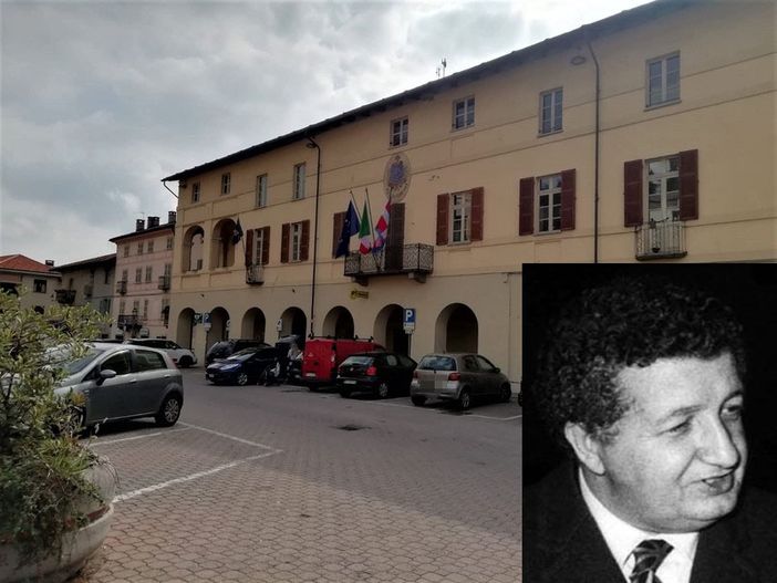 Il municipio di Bricherasio ed Edoardo Calleri di Sala