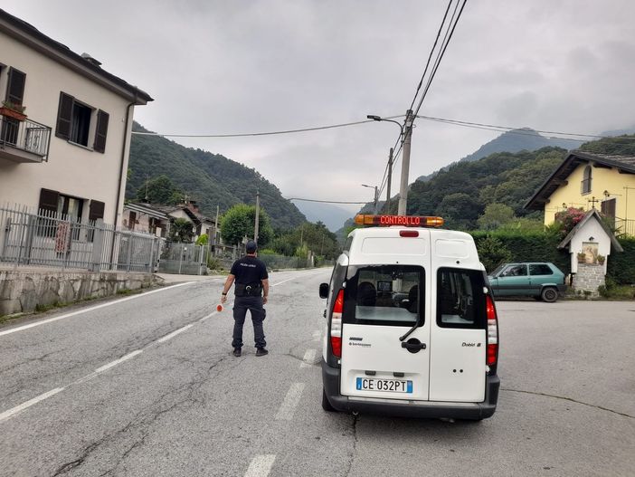 I controlli di stamattina in via Cave