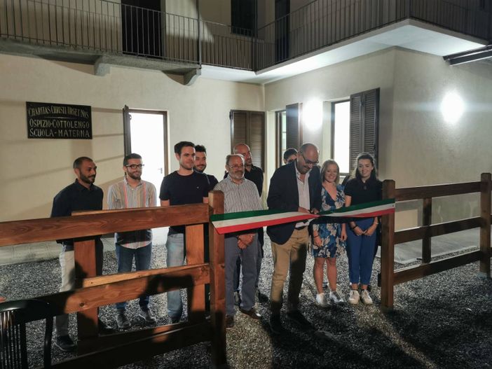 L’inaugurazione del micronido di Macello