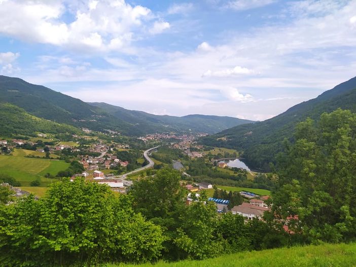 Vista dalla panchina gigante Vista dalla panchina gigante