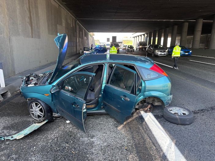Incidente in tangenziale tra Venaria e Borgaro: rallentamenti sul traffico