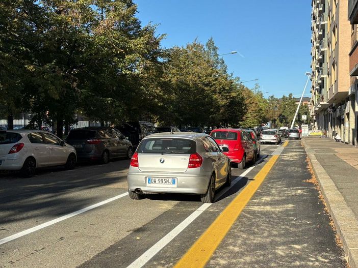 Nuova pista ciclabile in corso Giambone