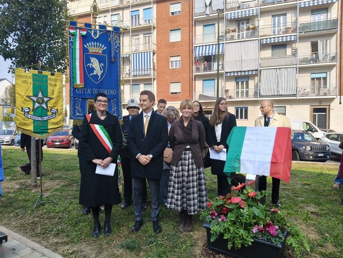 L'inaugurazione del giardino per Ada Rossi L'inaugurazione del giardino per Ada Rossi