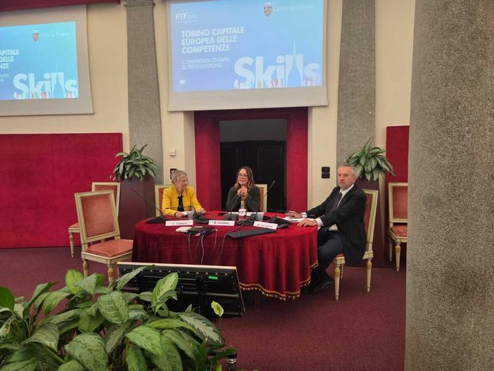 Torino cuore della competenza: un momento della conferenza stampa