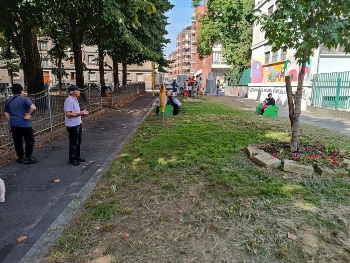 La zona al termine degli interventi di cittadinanza attiva