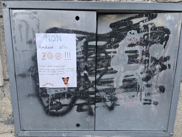 Messaggi ambientalisti in giro per Madonna del Pilone Messaggi ambientalisti in giro per Madonna del Pilone