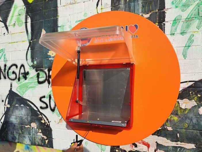 Il defibrillatore rubato al parco Di Vittorio
