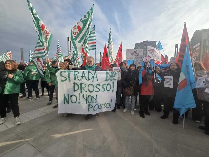 Protesta dei lavoratori Konecta Protesta dei lavoratori Konecta