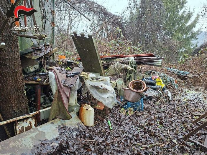 L'area sequestrata dai carabinieri