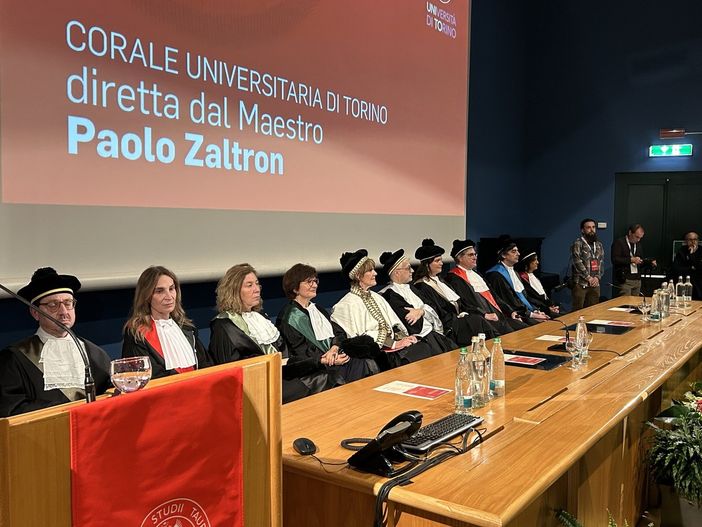Il tavolo dei relatori all'inaugurazione dell'anno accademico