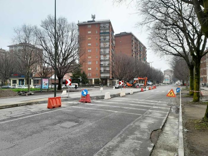 Lavori in strada Altessano