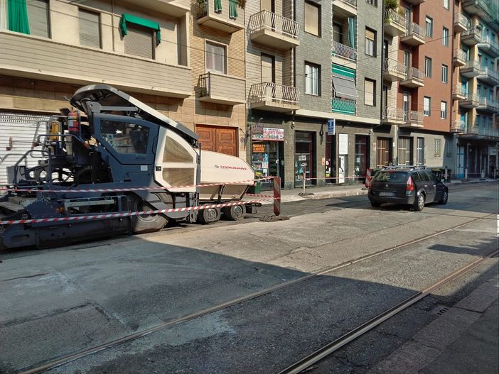 Immagine di archivio di un cantiere per il rinnovo dei binari
