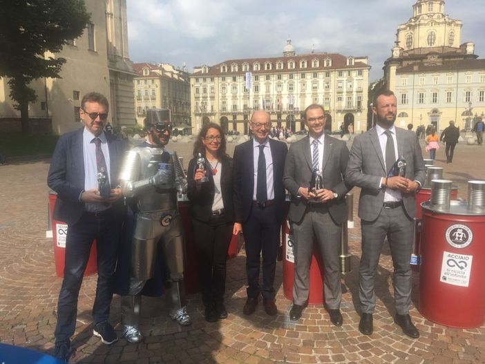 Torino premiata per la raccolta differenziata degli imballaggi in acciaio