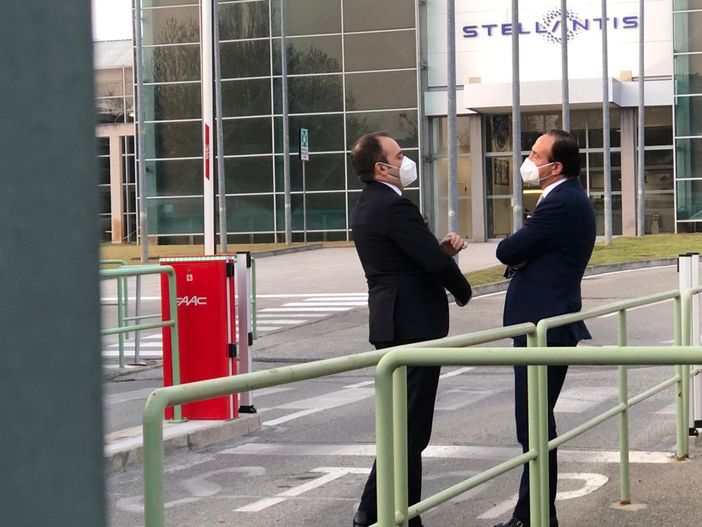 Cirio e Lo Russo dopo l'incontro con Stellantis