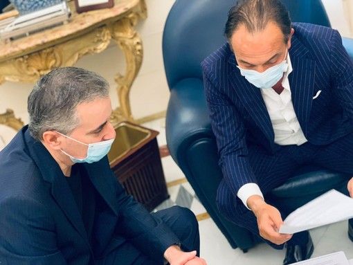 Franco Graglia con il presidente Alberto Cirio Franco Graglia con il presidente Alberto Cirio