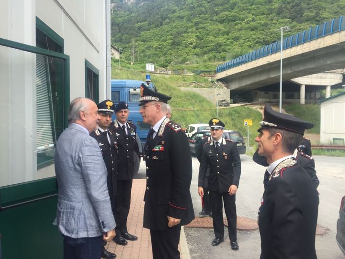 Il Comandante Generale dei Carabinieri visita il cantiere italiano della Torino-Lione in Valsusa