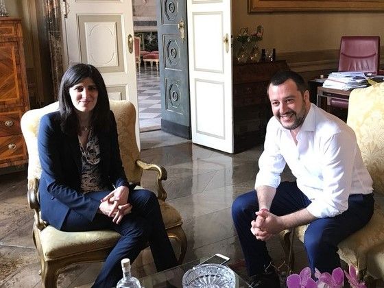 Chiara Appendino e Matteo Salvini