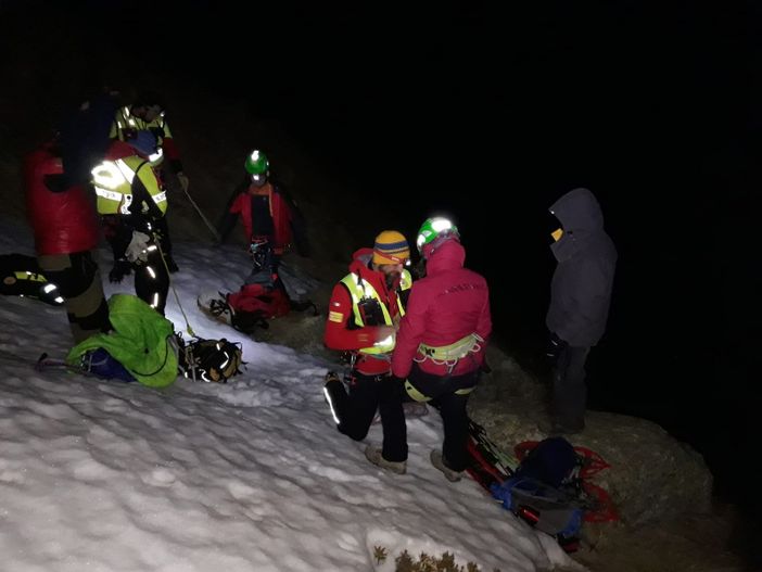 Balme, scalata su ghiaccio in solitaria: salvato dal Soccorso Alpino