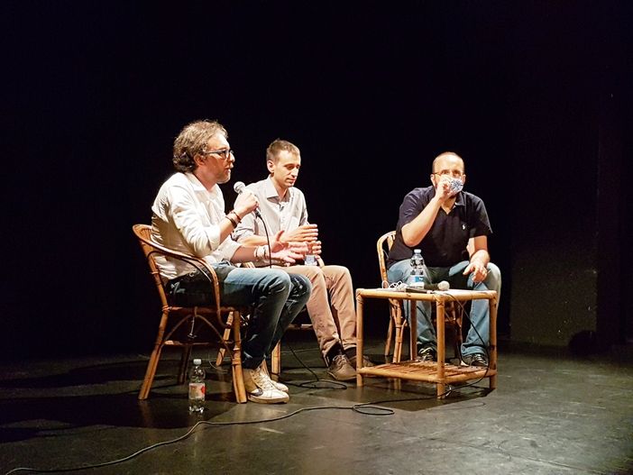 Daniele Valle e Mimmo Carretta con Marco Berutto, ex allenatore della nazionale maschile di pallavolo