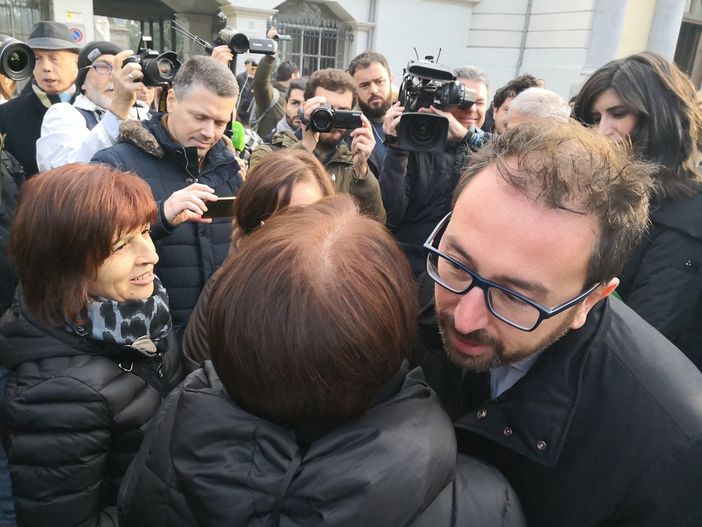 Il Ministro Alfonso Bonafede in occasione di un incontro con i familiari delle vittime della tragedia Thyssen Il Ministro Alfonso Bonafede in occasione di un incontro con i familiari delle vittime della tragedia Thyssen