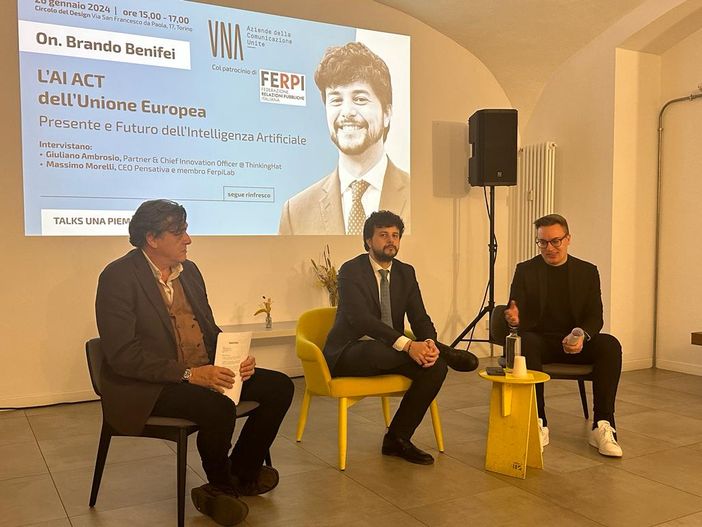 L’onorevole Brando Benifei dialoga con UNA e FERPI sul regolamento europeo sull’intelligenza artificiale L’onorevole Brando Benifei dialoga con UNA e FERPI sul regolamento europeo sull’intelligenza artificiale
