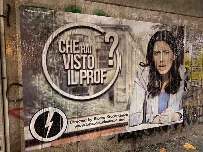 &quot;Che hai visto il Prof?&quot;: Il Blocco Studentesco denuncia la mancanza di docenti