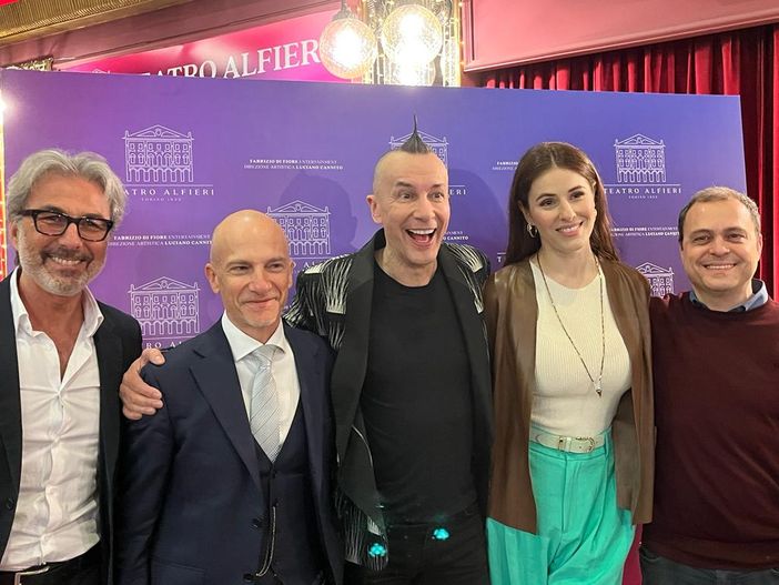 Luciano Cannito, Fabrizio Di Fiore, Arturo Brachetti, Diana del Bufalo e Giovanni Maria Lori