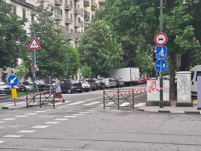 Niente più incidenti, la pista di corso Marconi ora è sicura